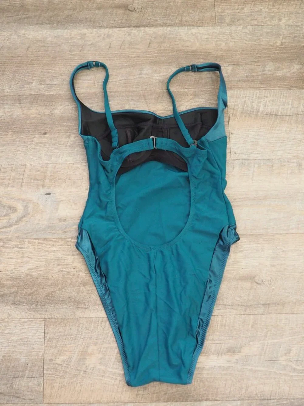 NEW Vintage Victoria’s Secret Teal Underwire One Piece Swimsuit sz 12 B - Picture 5 of 9